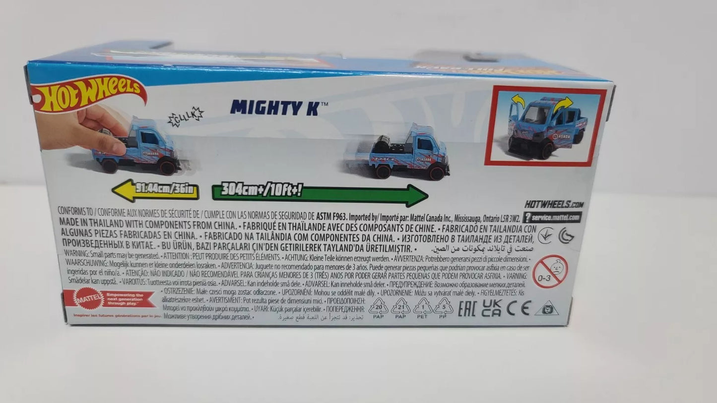 Hot Wheels Pull-Back Speeders MIGHTY K Blue HW Drift Diecast 1:43