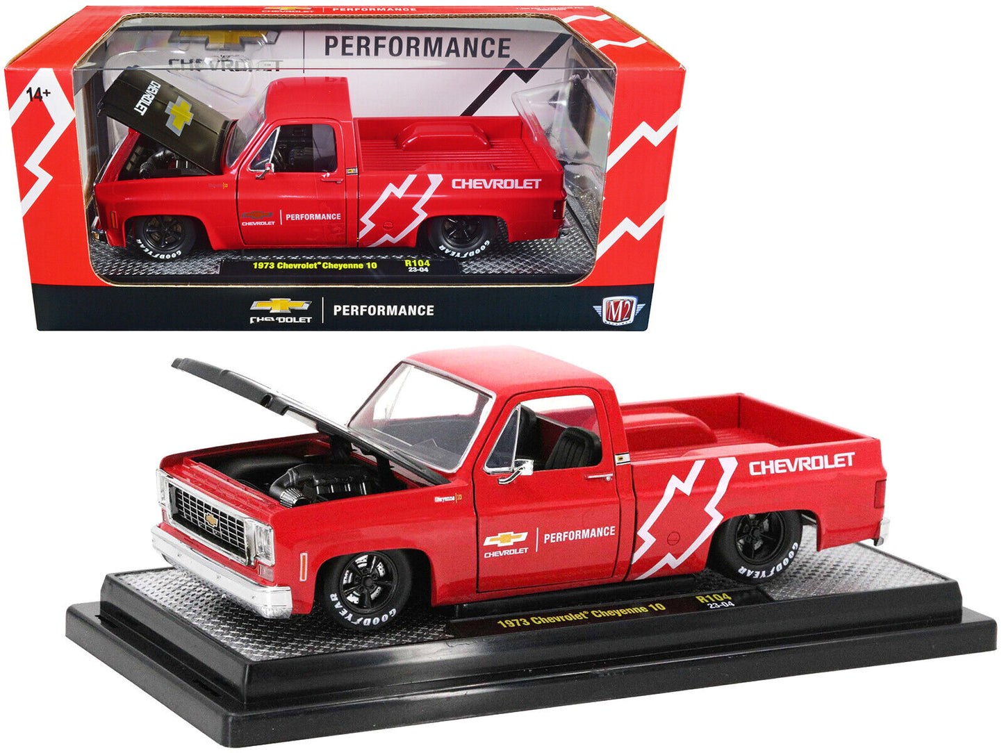 1973 Chevrolet Cheyenne 10 Pickup Truck 1/24 Diecast Model Car BY: M2 MACHINES