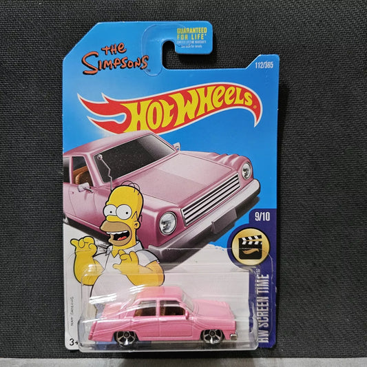 Hot Wheels The Simpsons Family Car Pink 9/10 HW Screen Time 112/365