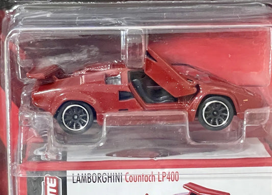 Majorette Deluxe Cars Lamborghini Countach LP400 Die-Cast 1/64 Burgundy