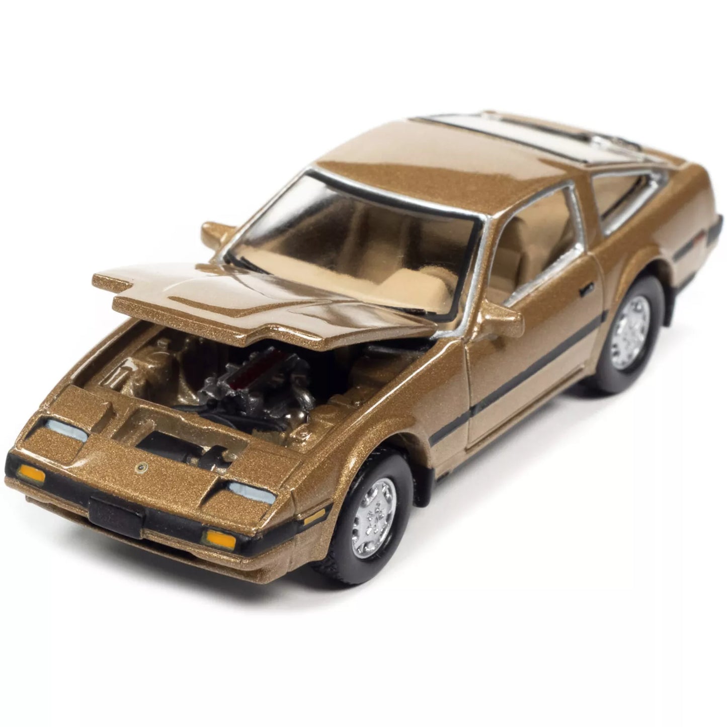 Johnny Lightning 1/64 Diecast Model Car 1984 Nissan 300ZX Aspen Gold Metallic