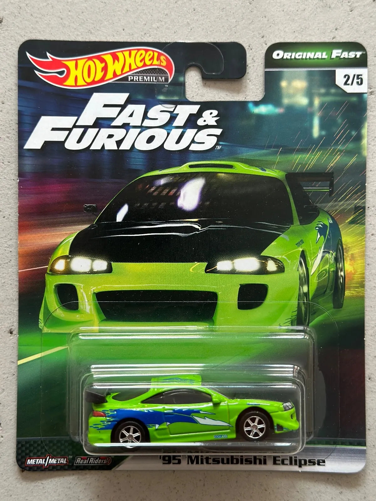 2019 Hot Wheels Premium Fast & Furious Original BRIAN'S 1995 Mitsubishi Eclipse