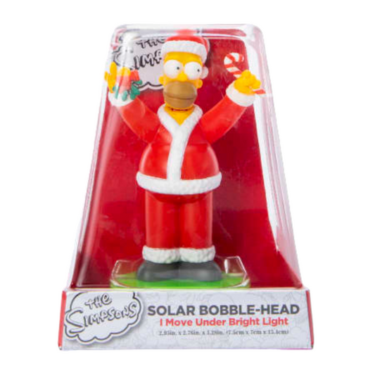 The Simpson Homer Christmas Solar Bobblehead-Christmas Decor- New in Box