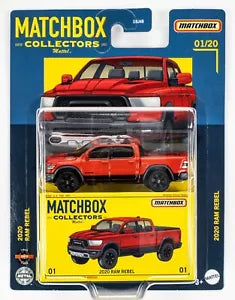 2022 Matchbox Collectors #01 2020 Ram Rebel FLAME RED