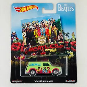 Hot Wheels The Beatles ‘67 Austin Mini Van Green Real Riders NEW Mattel 2016