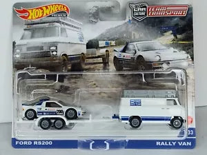 Hot Wheels Team Transport Series #33 Ford RS200 and Rally Van