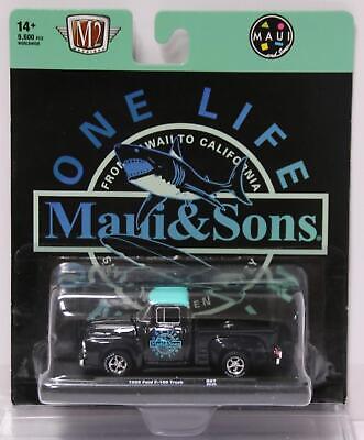 2023 M2 Machines Auto-Drivers Maui & Sons 1956 Ford F-100 Truck R97 23-24 Black