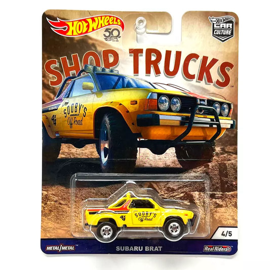 Hot Wheels Shop Trucks Subaru Brat Real Riders 1:64 Diecast