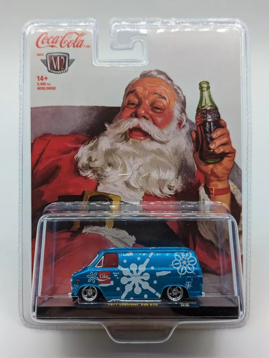 2024 M2 Machines Coca Cola 1971 Chevrolet Van G10 SK09 Christmas Vehicle NEW