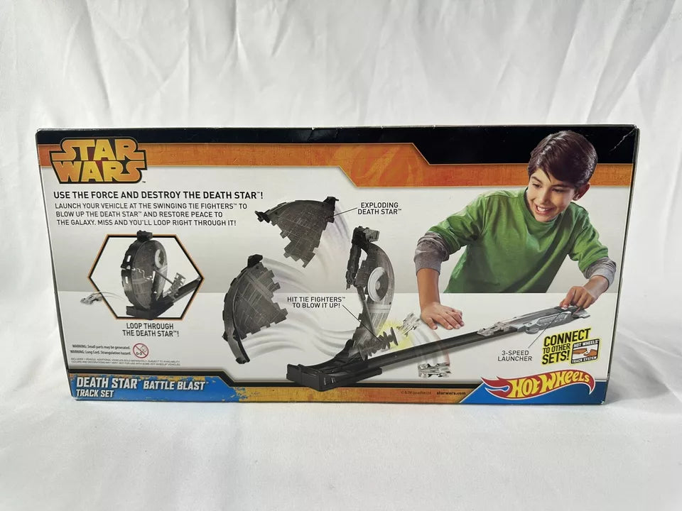 Hot Wheels Star Wars Death Star Battle Blast Mattel Car Track System NIB 2014  Breadbox Collectibles (220)