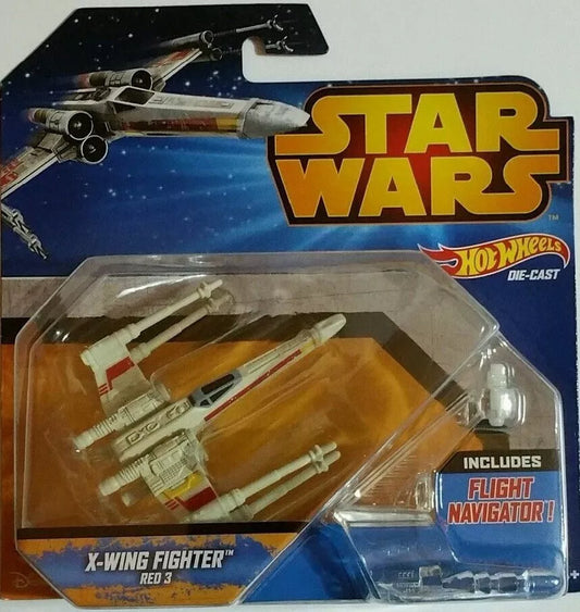 Hot Wheels NEW Star Wars Starship X-Wing Fighter Red 3 2014 The Force Awakens