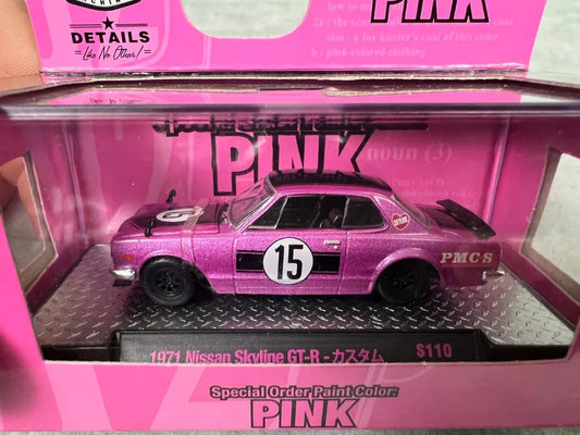 M2 Machines Special Order Paint Color: Pink 1971 Nissan Skyline GT-R H7