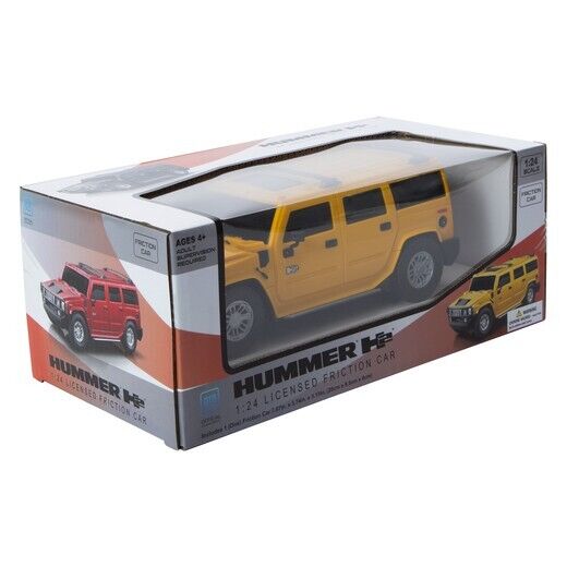 HUMMER ® H2® 1:24 licensed friction car-Yellow