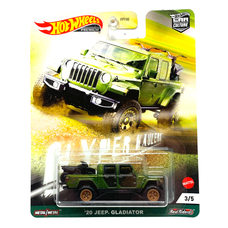 Hot Wheels Premium Hyper Haulers '20 Jeep Gladiator Real Riders 1:64 Diecast