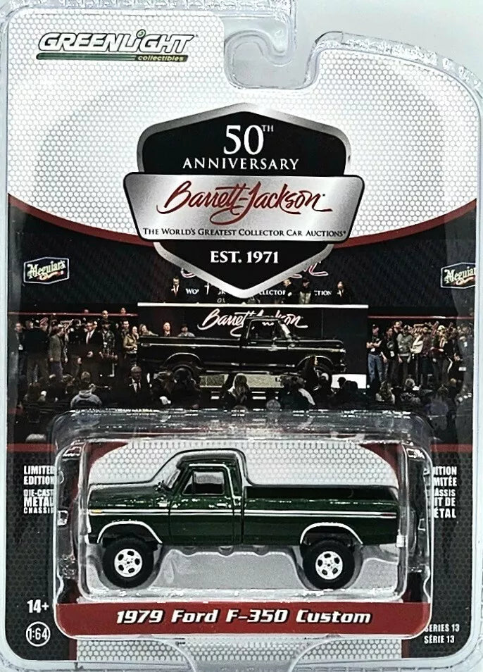 2024 GREENLIGHT 1979 FORD F-350 CUSTOM BARRETT JACKSON 1/64 37300D