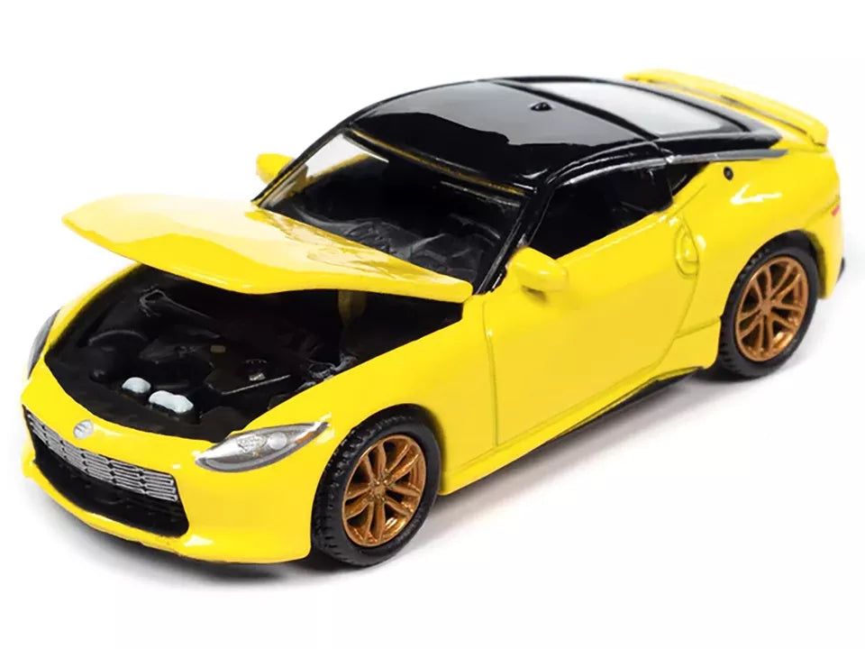 2023 NISSAN Z IKAZUCHI YELLOW 1/64 DIECAST MODEL BY AUTO WORLD 64412