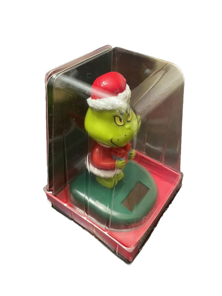 The Grinch Solar Powered Bobblehead Dr Suess Christmas Moves Under Light