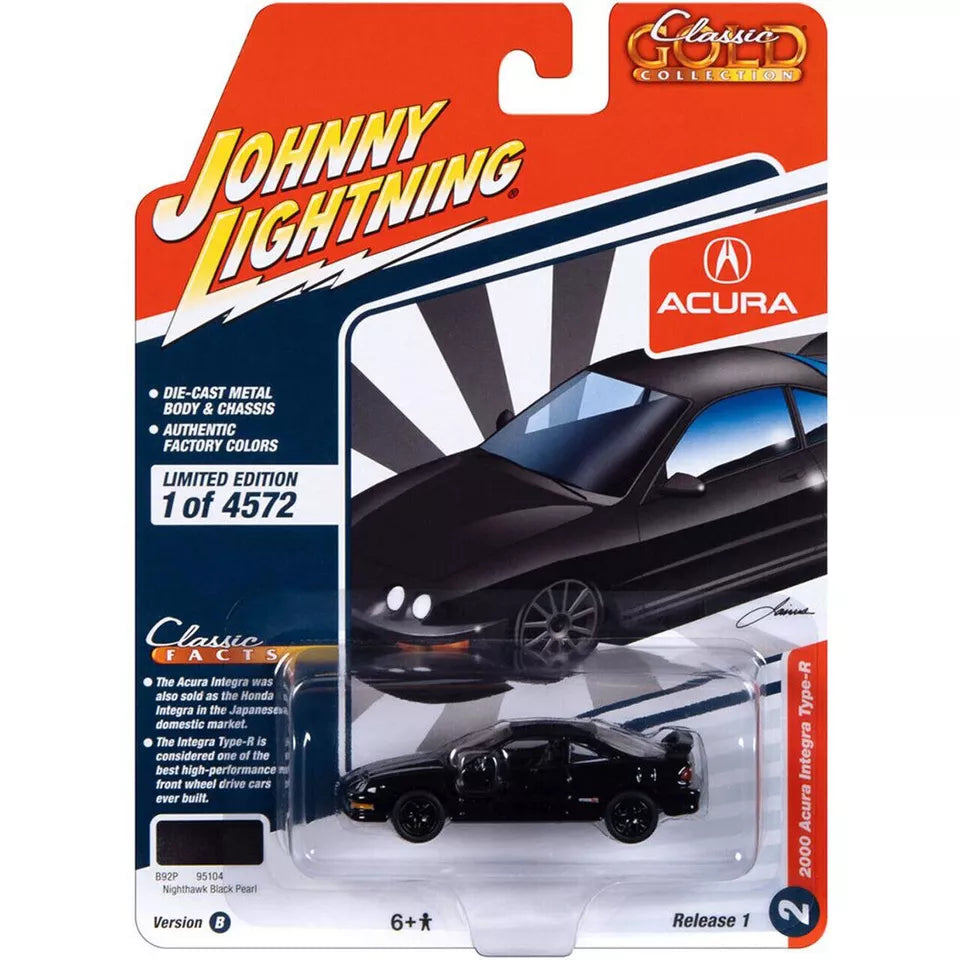 Johnny Lightning JLCG031B-2 Acura Integra GS-R Black 2000 - Classic Gold 1:64