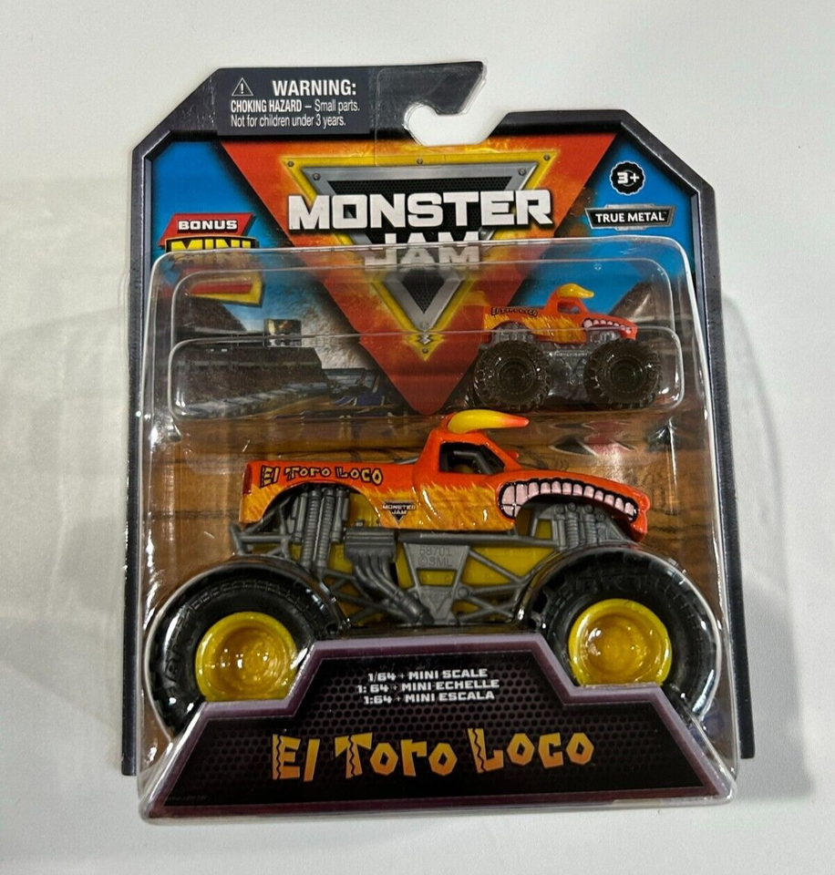 2024 Monster Jam Truck EL TORO LOCO + BONUS MINI 1:64 1:87