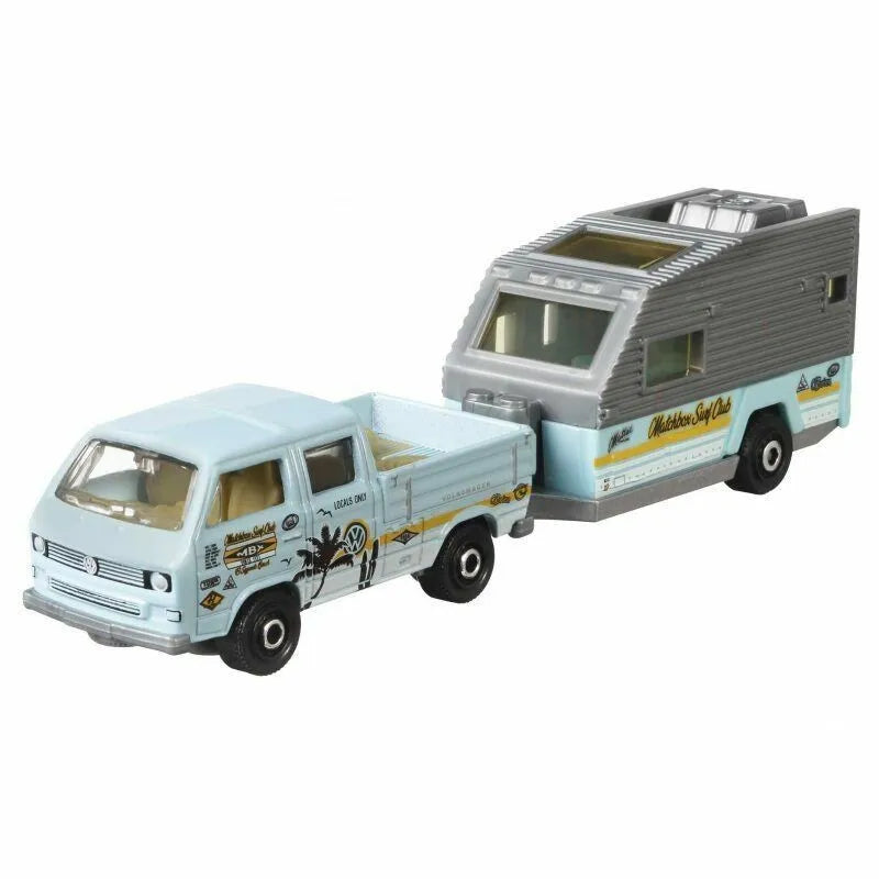 Matchbox Hitch & Haul BMX Wave Rider Volkswagen Transporter Travel Trailer New