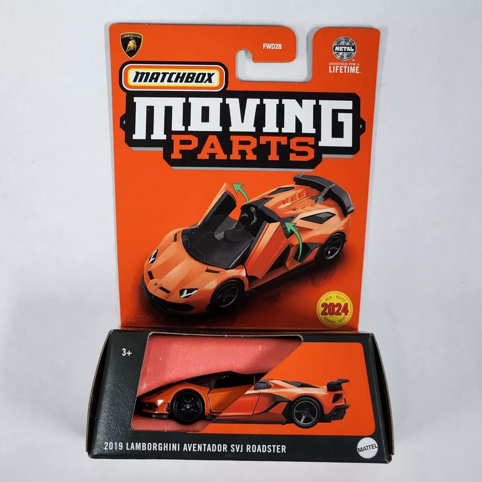 2024 Matchbox Moving Parts 2019 Lamborghini Aventador SVJ Roadster Mix 3