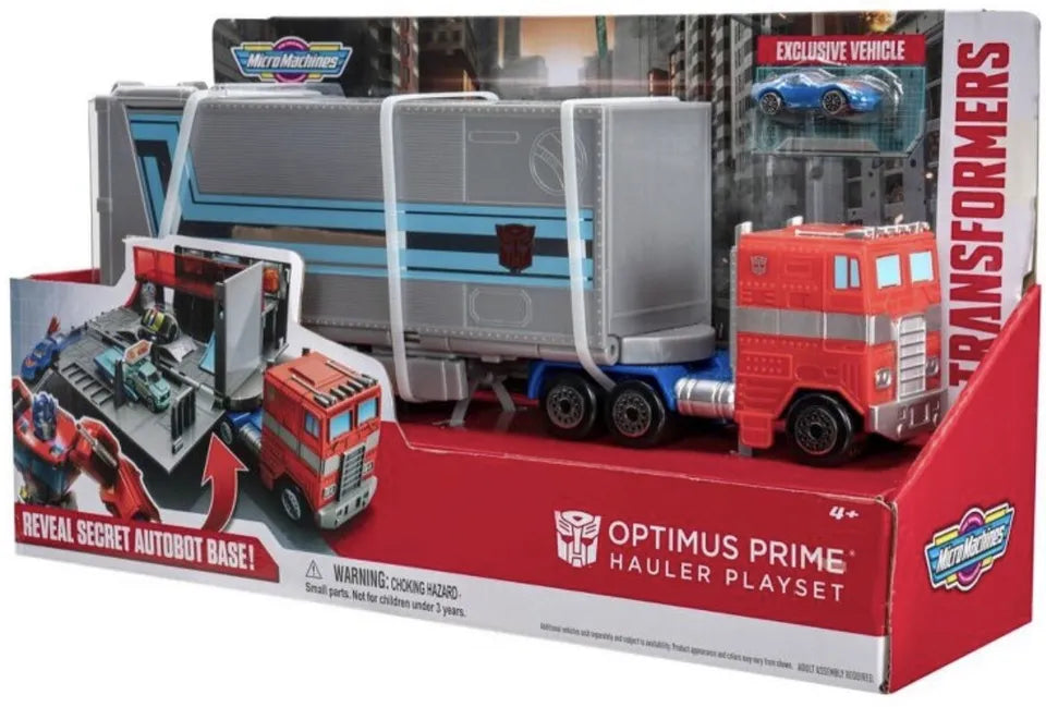 Micro Machines G1 Optimus Prime Hauler PLAYSET Converting Playset +Exclusive New