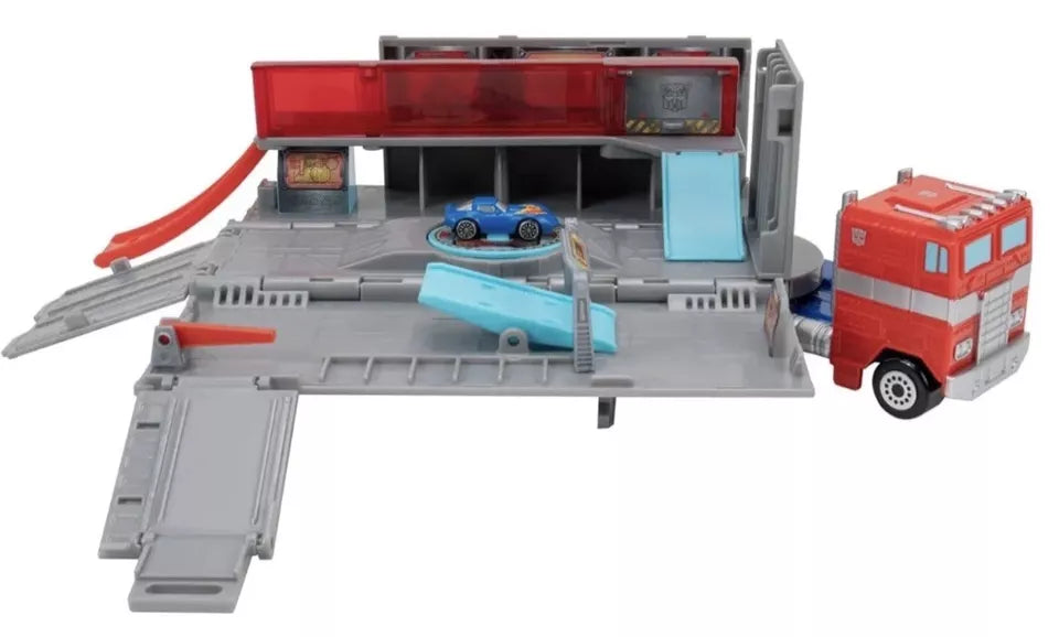 Micro Machines G1 Optimus Prime Hauler PLAYSET Converting Playset +Exclusive New