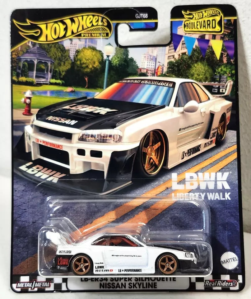 2024 Hot Wheels Premium Boulevard LB-ER34 Super Silhouette Nissan Skyline Car