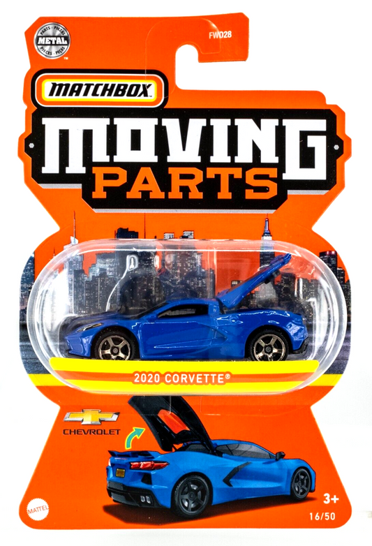 2022 Matchbox Moving Parts #16 2020 Chevy® Corvette® RAPID BLUE | FSC