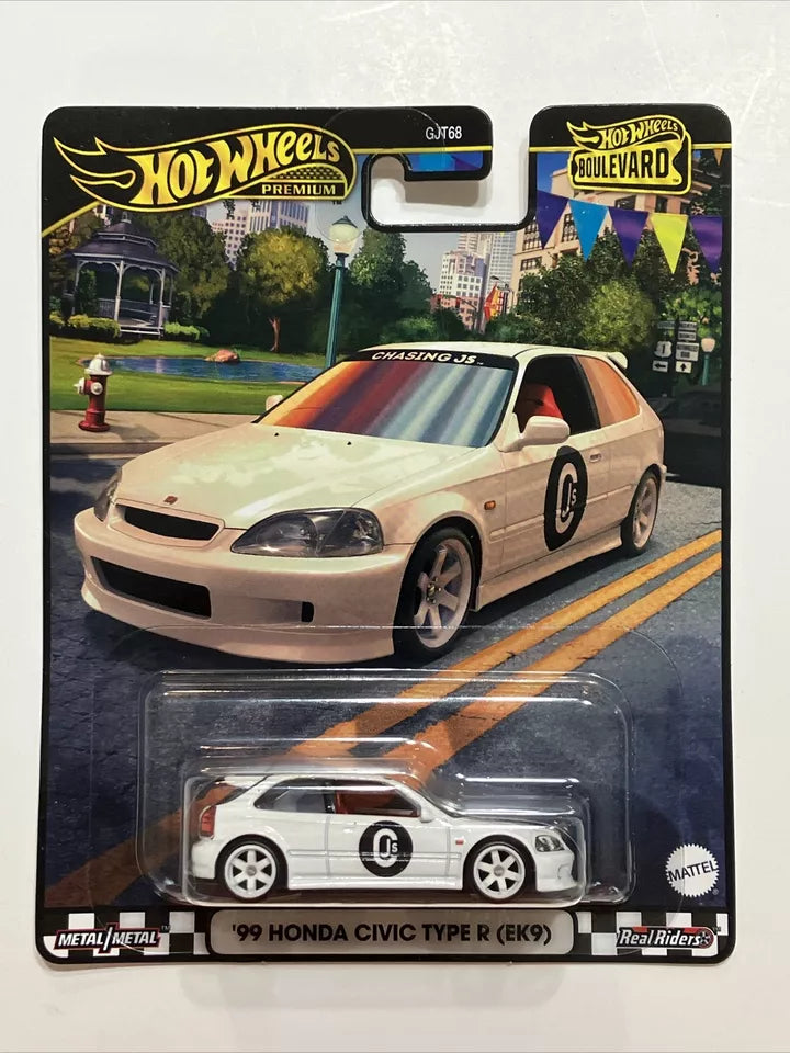 Mattel 2024 Hot Wheels Premium Boulevard '99 Honda Civic Type R (EK9)