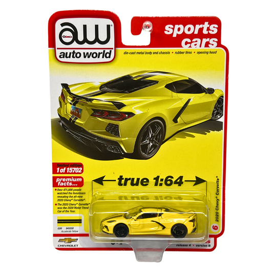 Autoworld Sports Cars 2020 Chevy Corvette 1:64 Diecast Version B