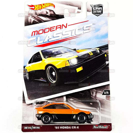 2017 Hot Wheels 85 HONDA CR-X orange - Modern Classics - Car Culture 1:64 FPM80