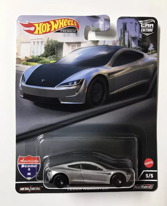 2022 Hot Wheels Premium American Scene TESLA ROADSTER Car Culture Real Riders #5