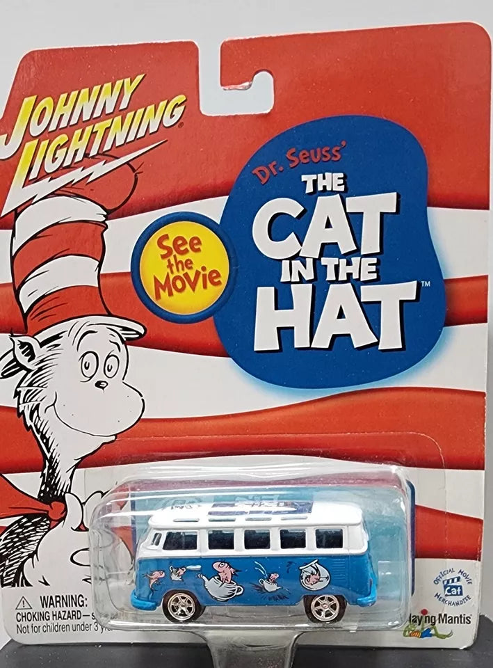 Johnny Lightning Cat In The Hat 1965 VW Volkswagen Samba Bus Van Dr. Seuss