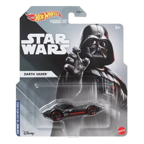 Hot Wheels Disney Character Cars Star Wars Darth Vader Black Die Cast Car 1:64