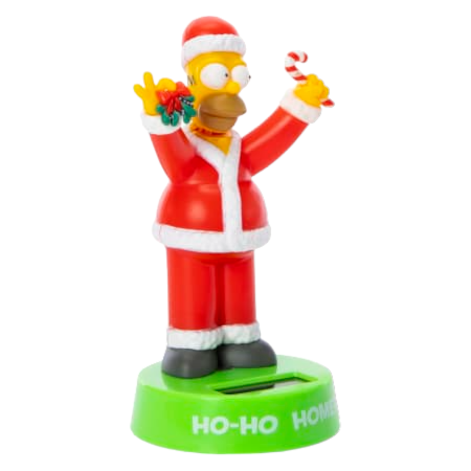 The Simpson Homer Christmas Solar Bobblehead-Christmas Decor- New in Box