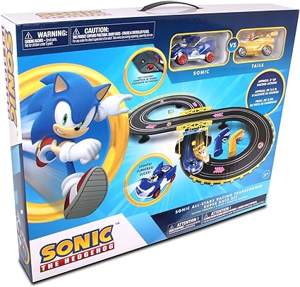 Sonic & Tails Slot Race Set with cars!