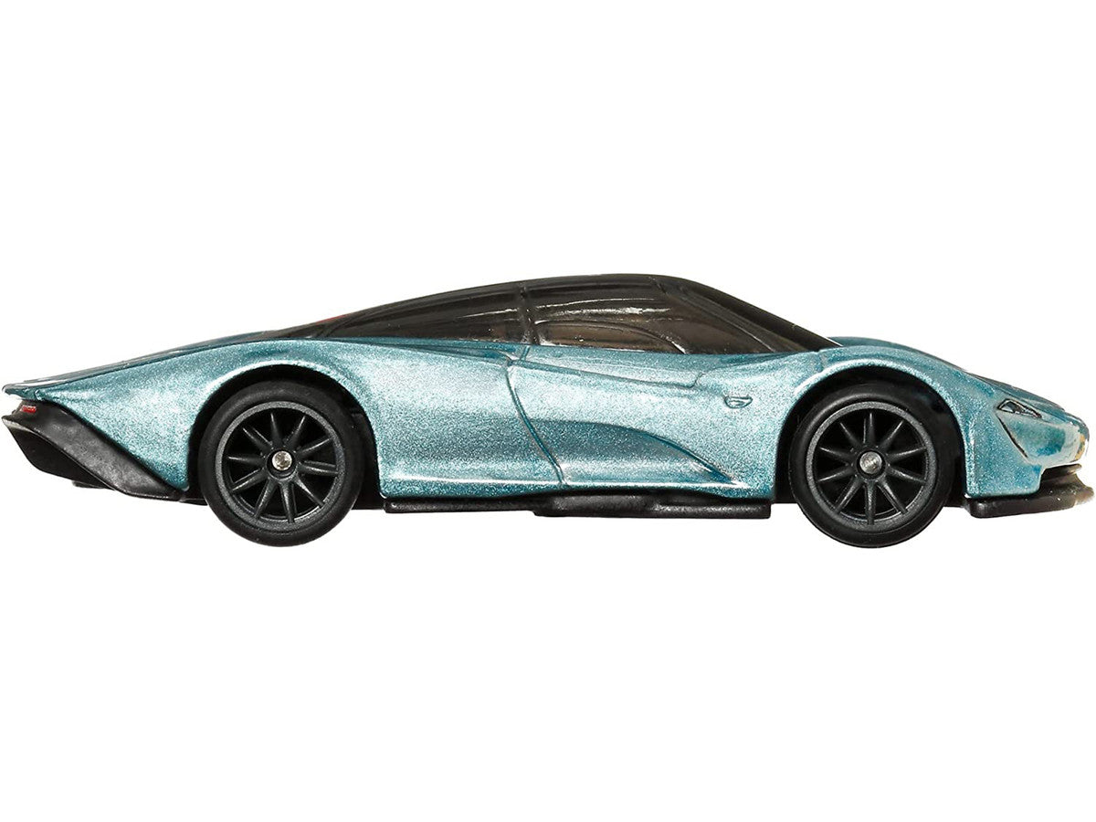 McLaren Speedtail Blue Metallic with Black Top "Exotic Envy" Series Diecast Model Car by Hot Wheels