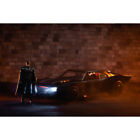 Batmobile Matt Black with Lights with Batman Diecast Figurine "The Batman" (2022) Movie "DC Comics" 1/18 Diecast Model Car by Jada