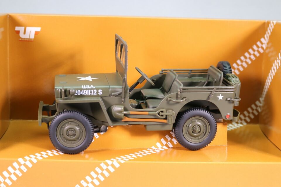 UT Models 1:18 Scale Willy's Jeep Military Army WWII USA